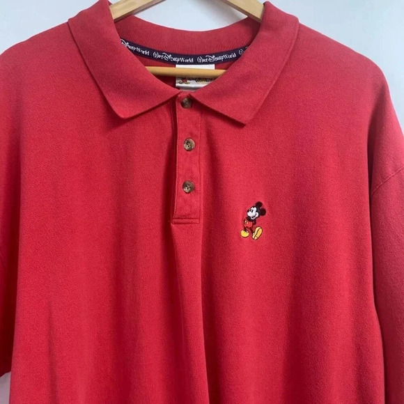 Walt Disney World Men's Embroidered Mickey Mouse Short Sleeve Polo Size XXL - Picture 4 of 11